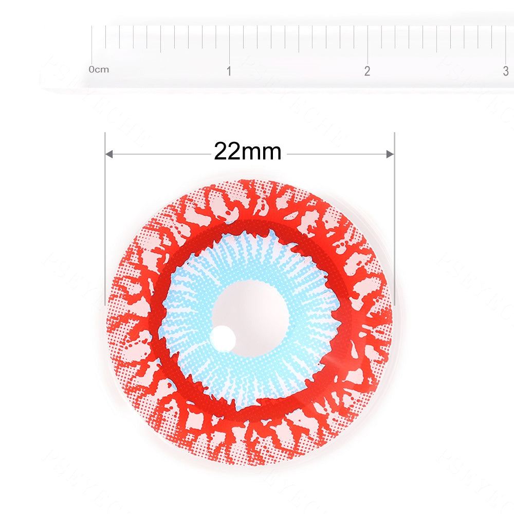 Junji Ito Bloodshot Infected Zombie Sclera Contacts - PsEYEche