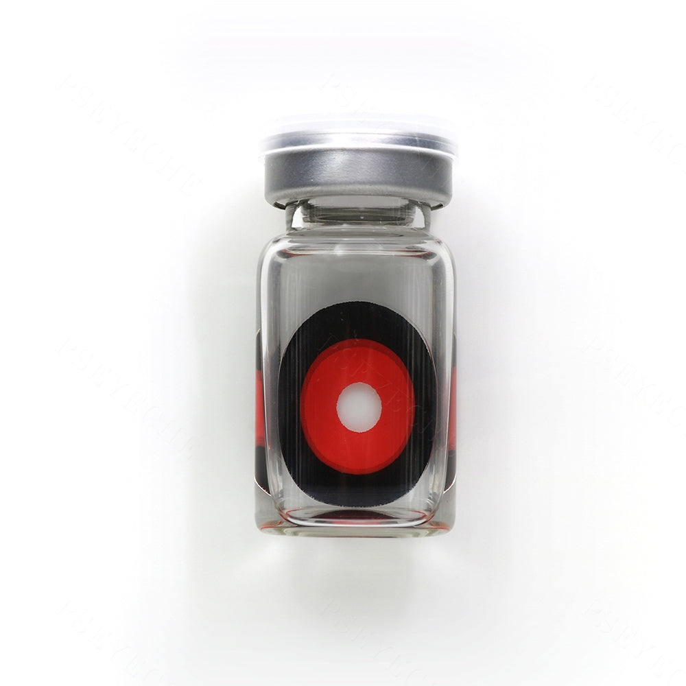 Jigsaw Black And Red Sclera Contacts - PsEYEche