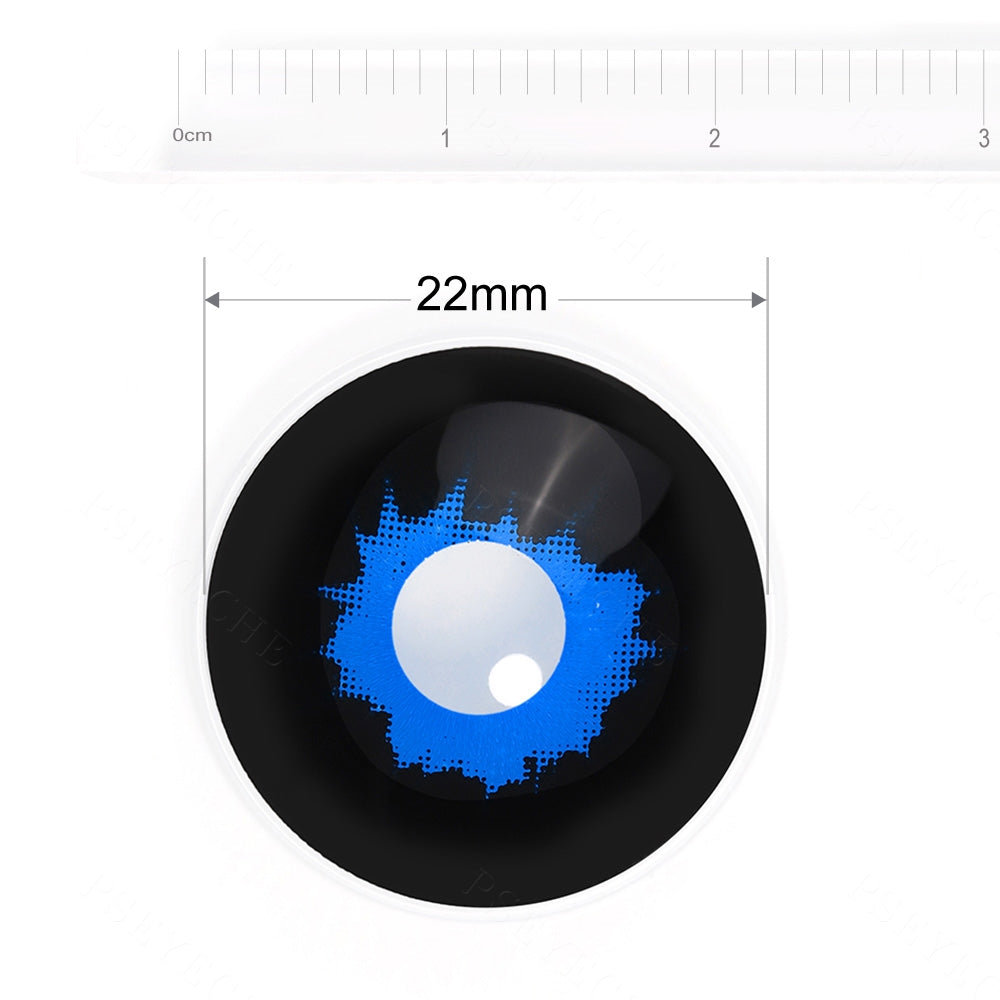 White Walker black And blue Sclera Contacts - PsEYEche