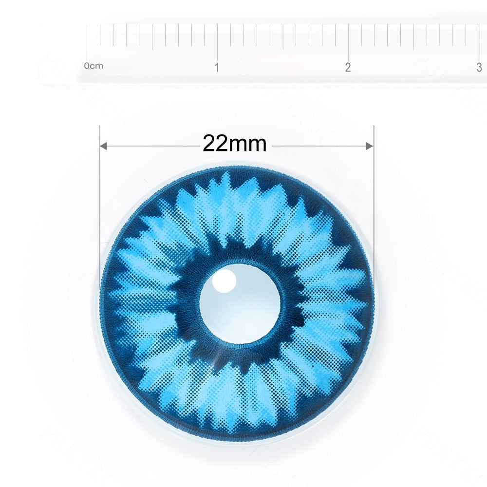 Blue Snowy Night Sclera Contacts - PsEYEche