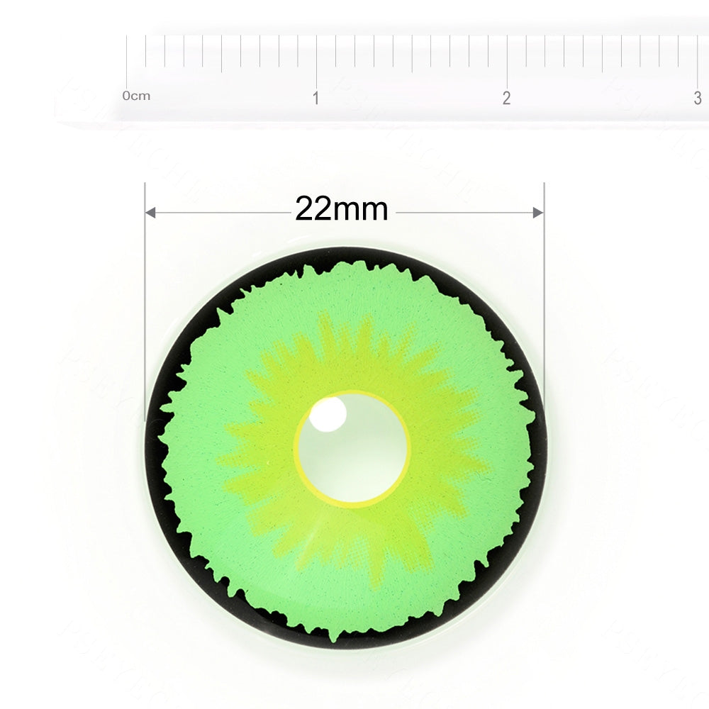 Green Demon Sclera Contacts - PsEYEche