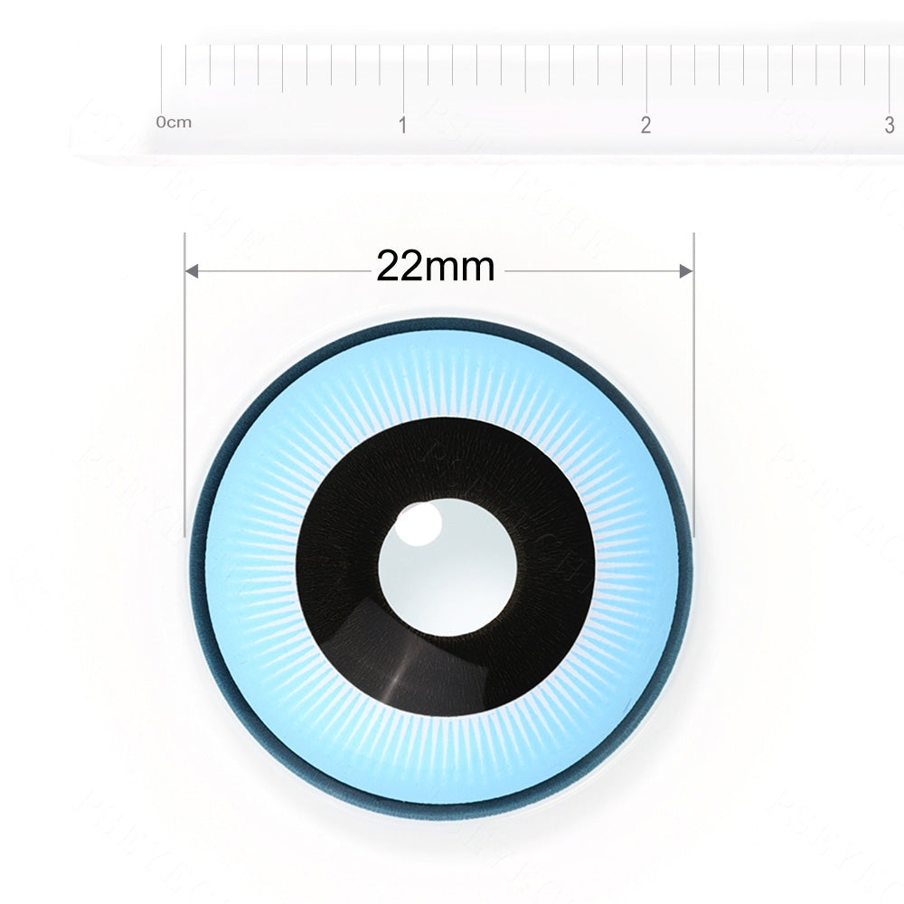 Black And Blue Sclera Contacts - PsEYEche