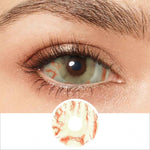 Red And Yellow Mottled Sclera Contacts - PsEYEche