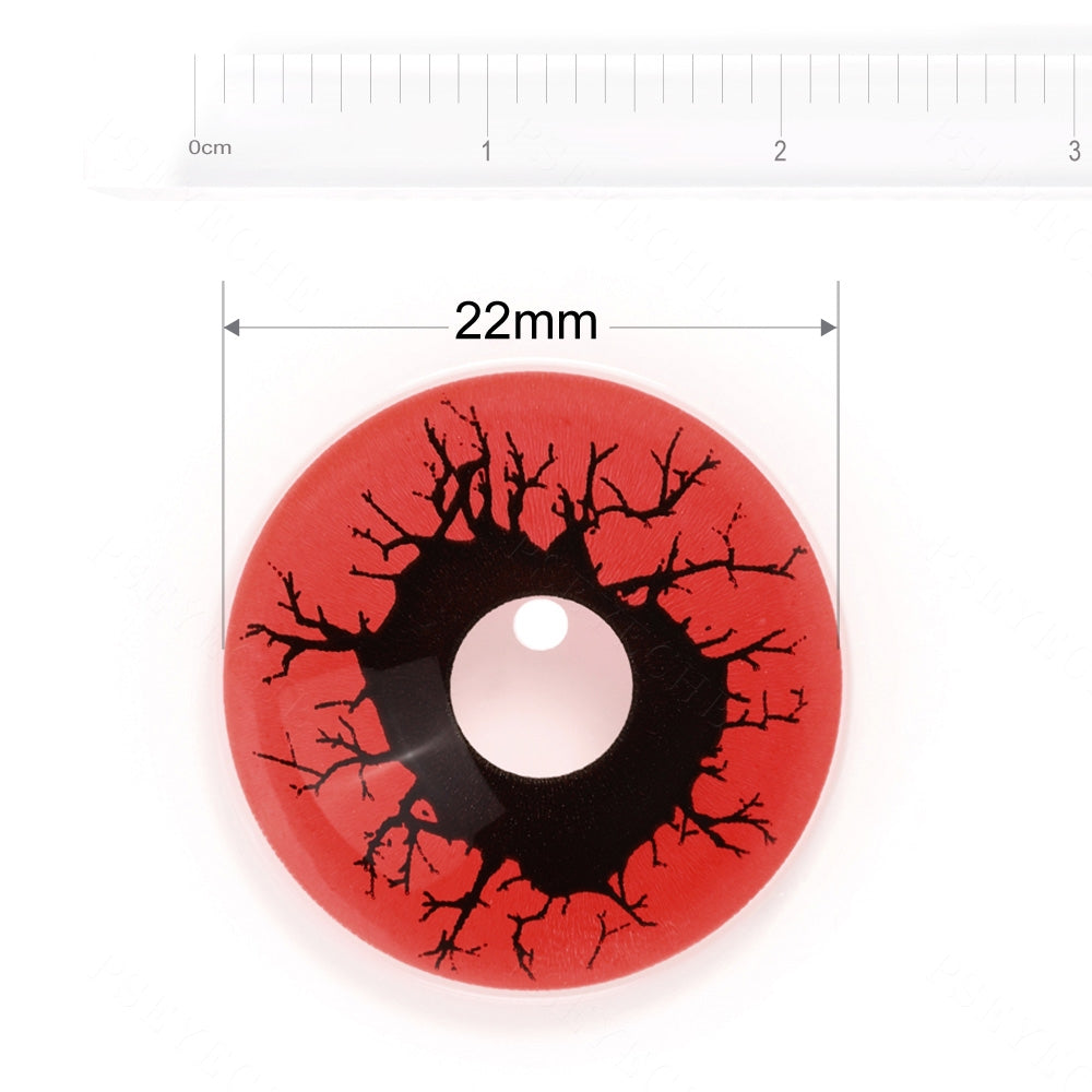 Red Slipknot Sclera Contacts - PsEYEche