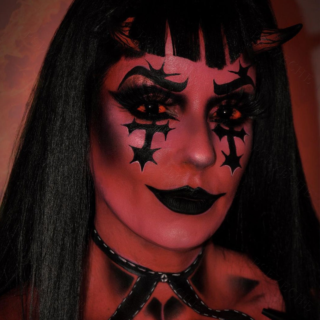 Red Slipknot Sclera Contacts - PsEYEche