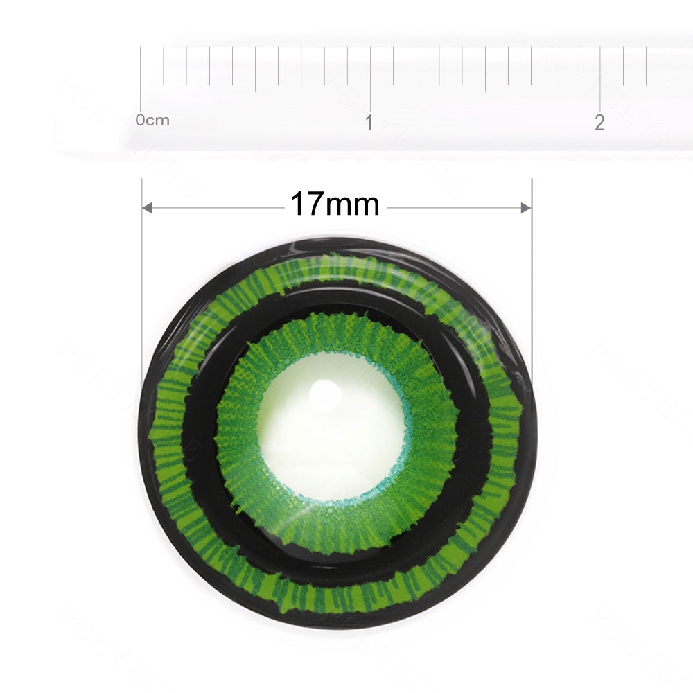 Green Goblin Mini Sclera Contacts - PsEYEche