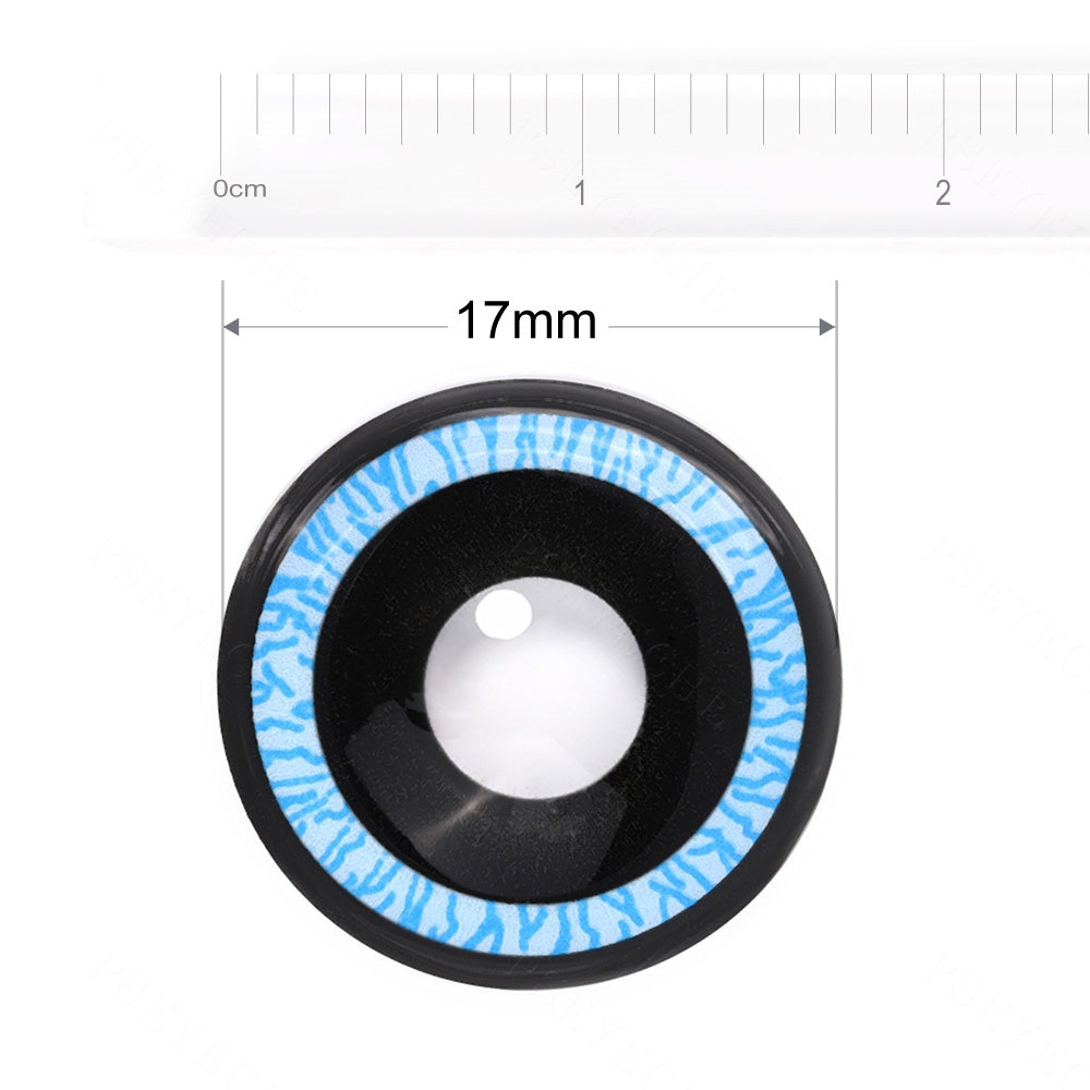 Black And Blue Mini Sclera Contacts - PsEYEche