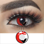 blood bat halloween contacts wearing effectΒ drawing and plan lens