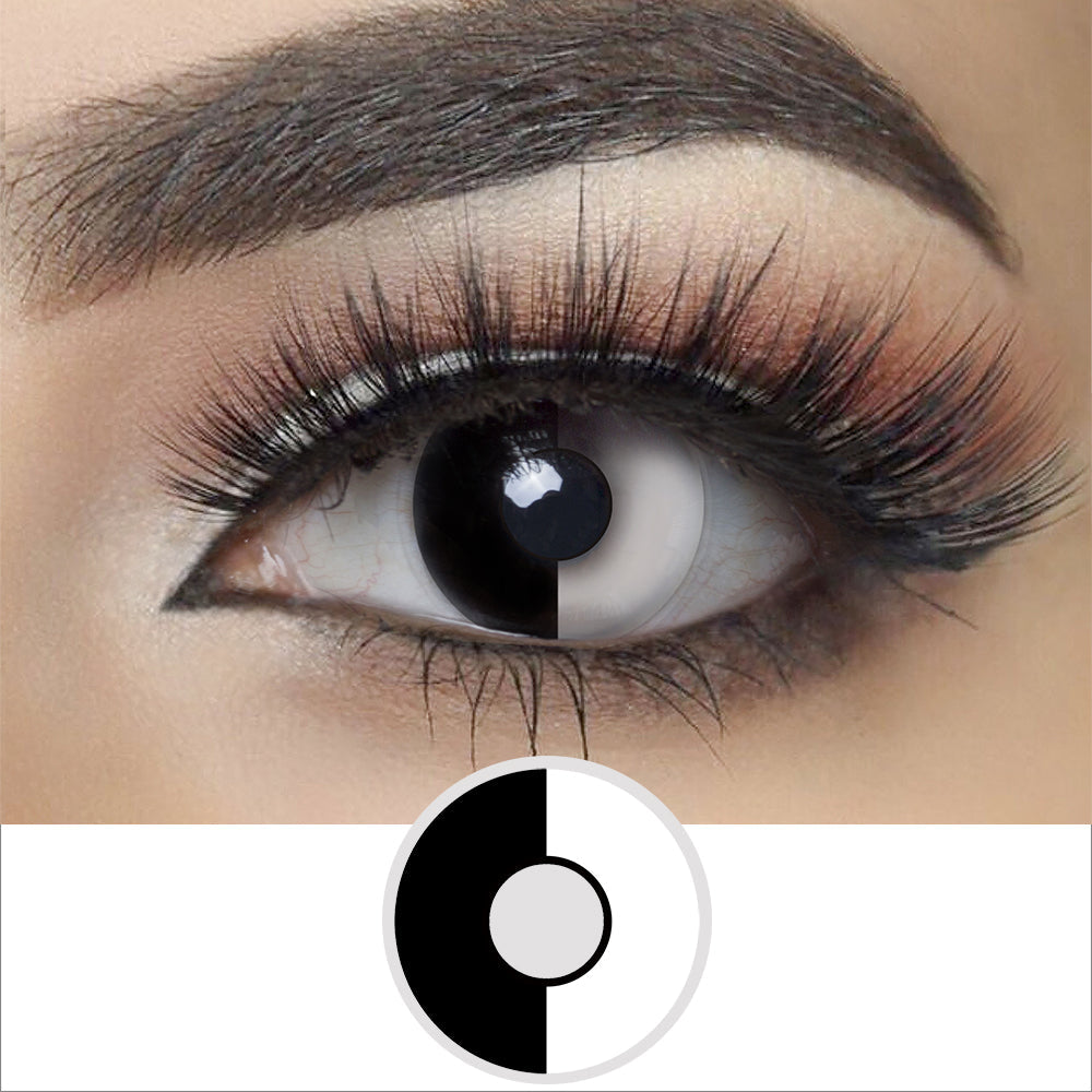 Black and White Halloween Contacts