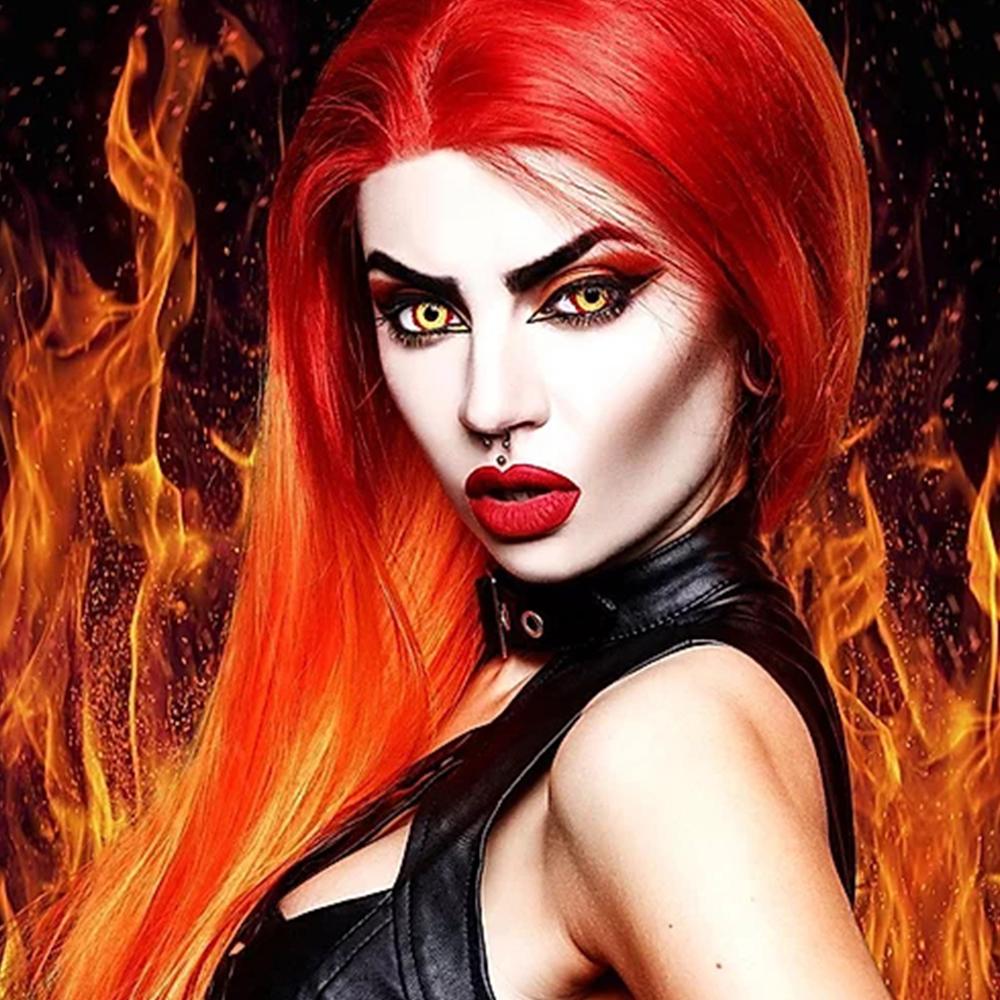 Fever Yellow And Red Sclera Contacts - PsEYEche