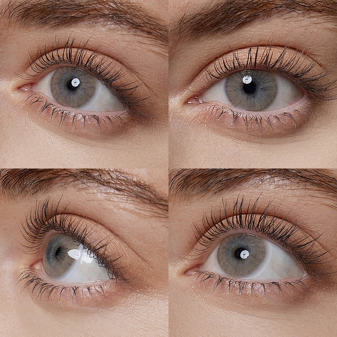 rio ochre brown colored contacts wearingΒ effect drawing from different angle