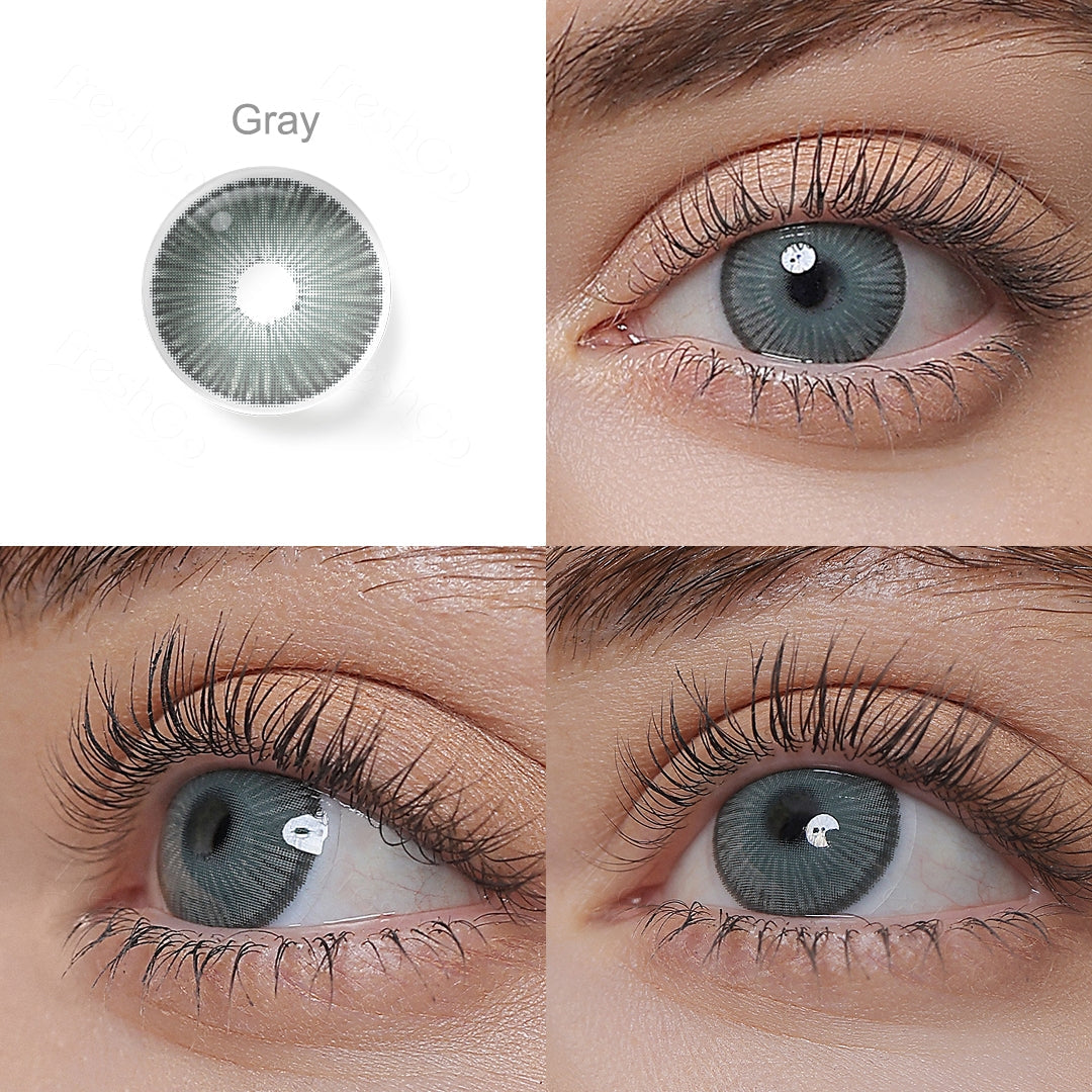 fiesta gray colored contacts wearing effectΒ drawing from different angle