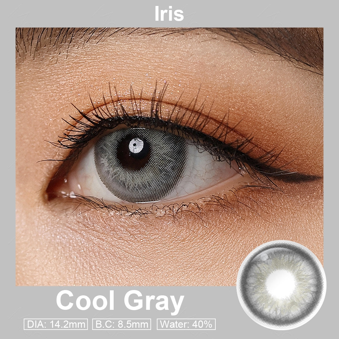 Iris Cool Gray Coloured Contacts