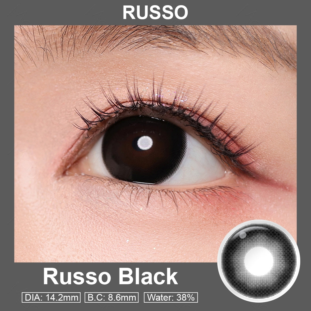 Magister Russo Black Colored Contacts