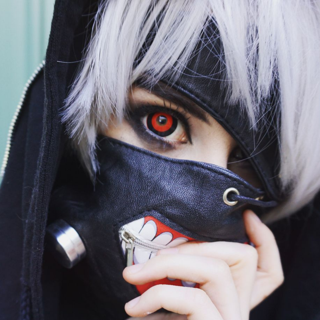 Tokyo Ghoul Black And Red Sclera Contacts - PsEYEche