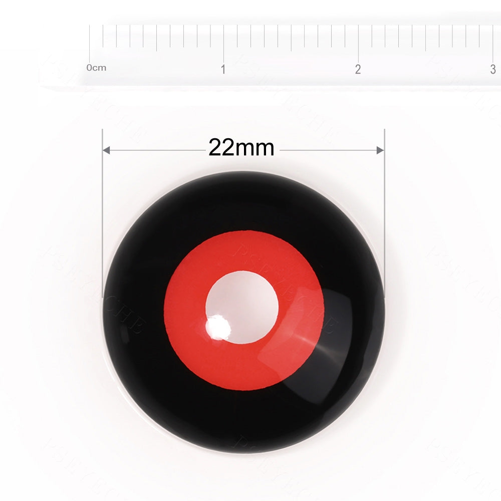 Tokyo Ghoul Black And Red Sclera Contacts - PsEYEche