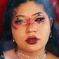 Jigsaw Black And Red Sclera Contacts - PsEYEche