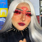 Jigsaw Black And Red Sclera Contacts
