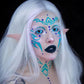 Blue Snowy Night Sclera Contacts