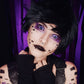 Purple Snowy Night Sclera Contacts