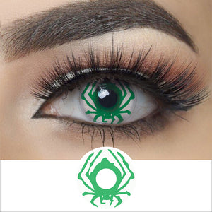 Green Spider Halloween Contacts