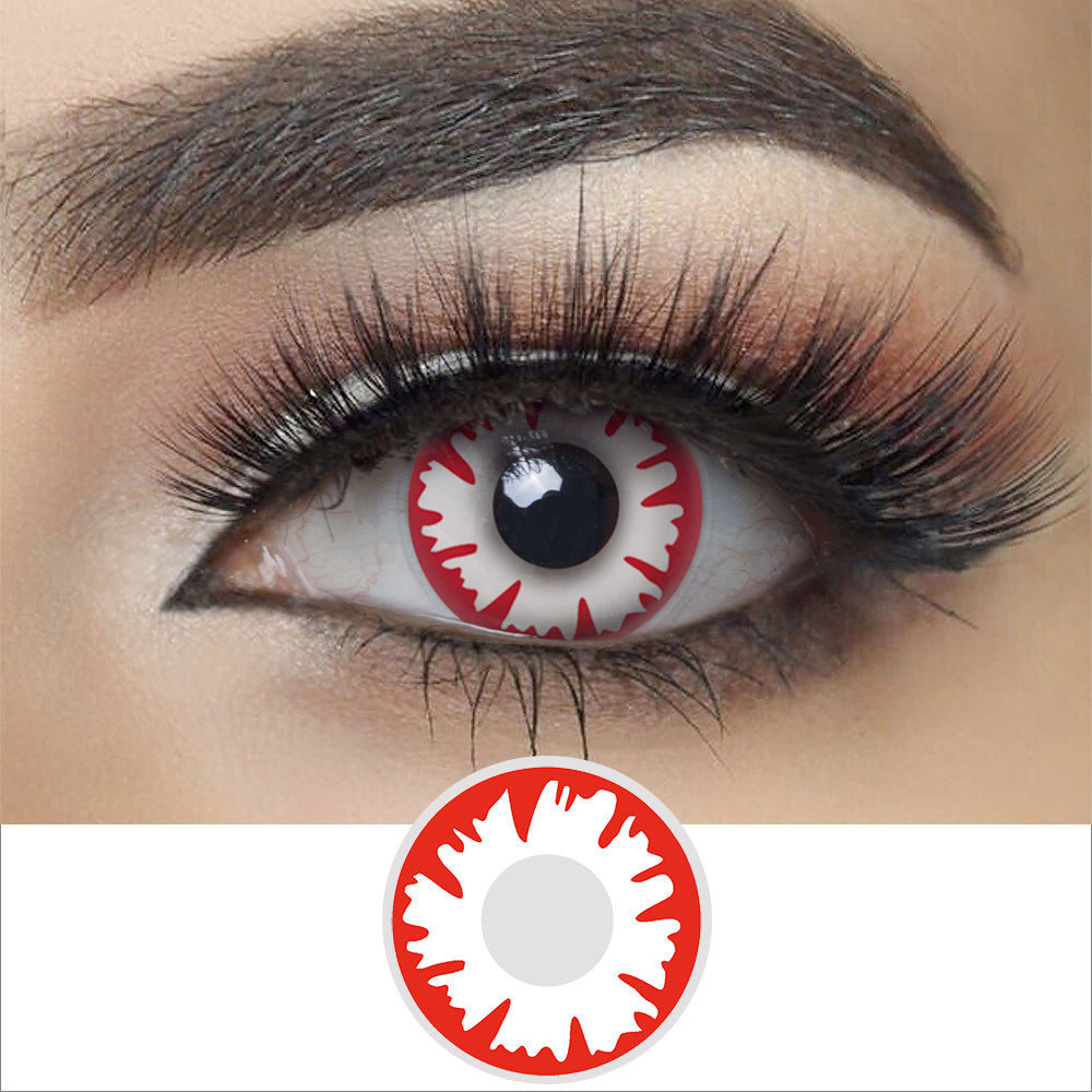 White Demon Halloween Contacts