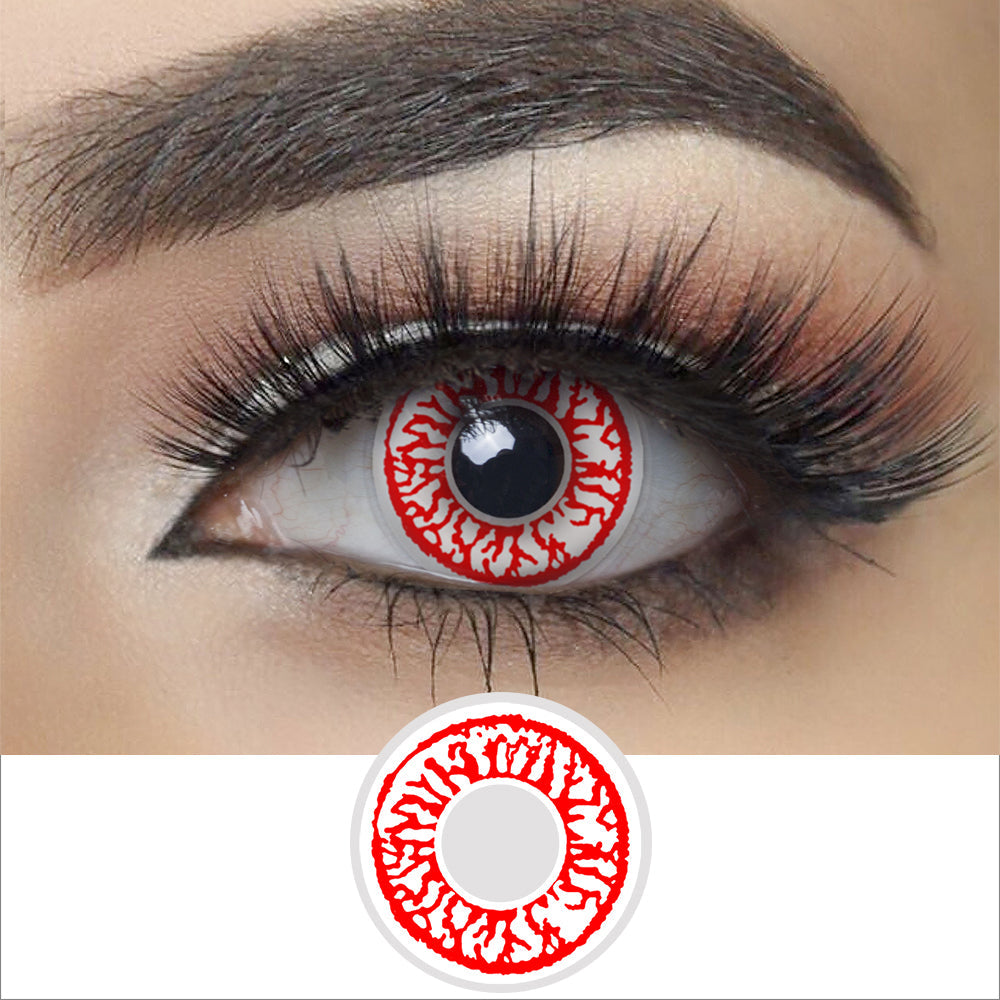 Zombie Head Halloween Contacts