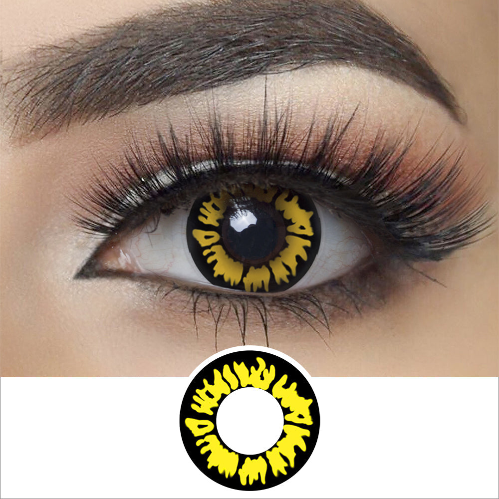 Twilight Yellow Wolf Eye Contacts