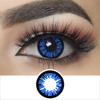 Glamor Blue Halloween Contacts