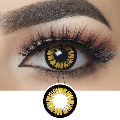 Glamor Yellow Halloween Contacts