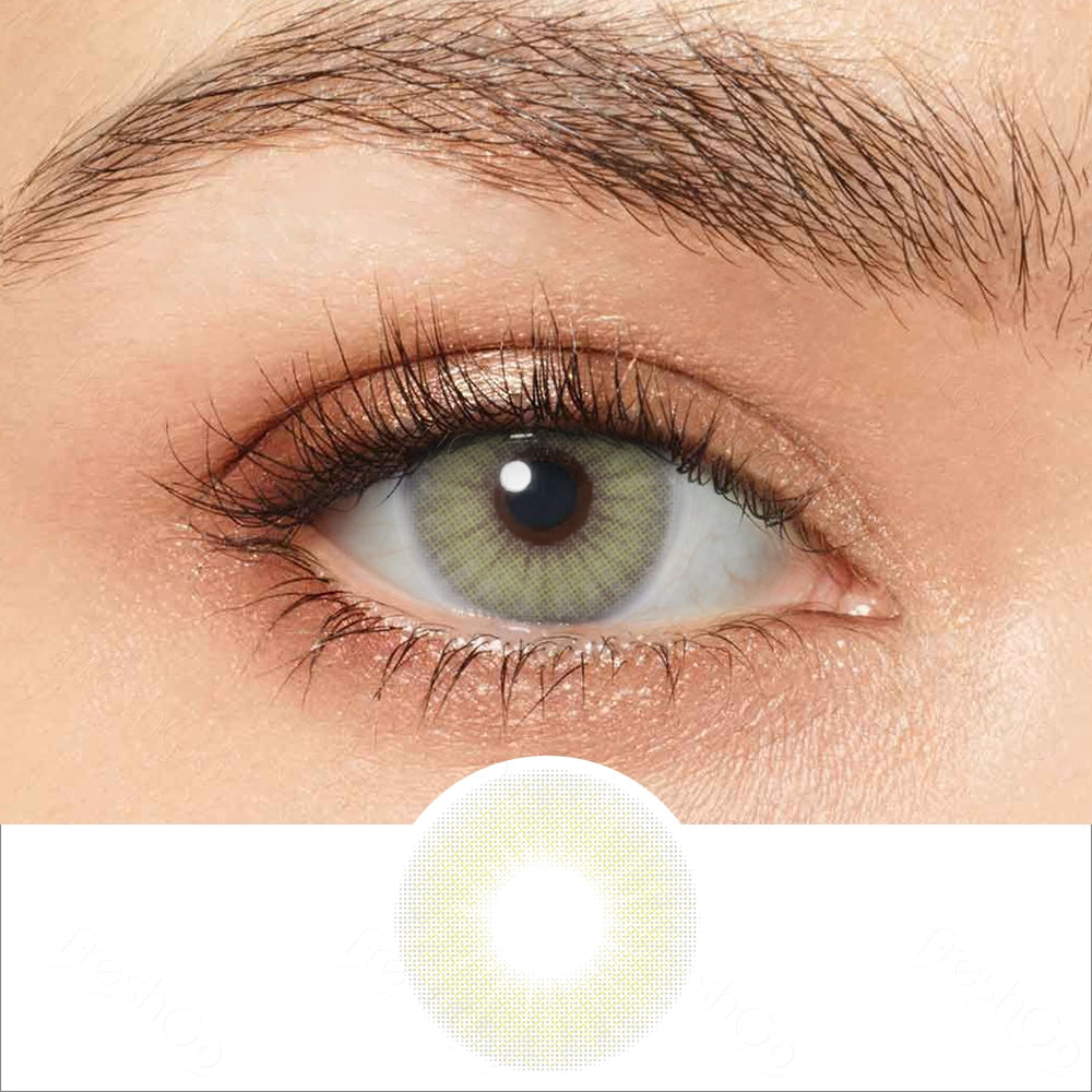 hidrocor ii sky gray colored contacts wearing effect drawing and plan lens