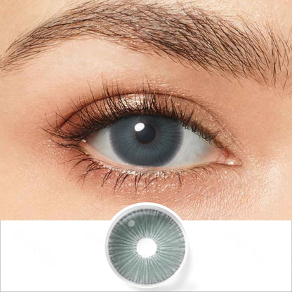 fiesta jade colored contacts wearing effect drawing and plan lens