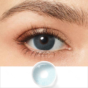aqua blue colored contacts wearing effectΒ drawing and plan lens