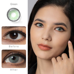 Sono Green Coloured Contacts | Yearly