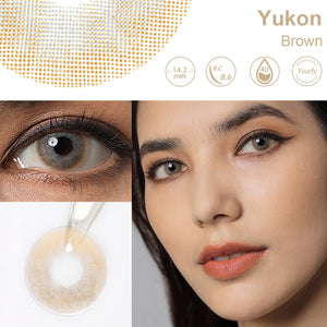 Yukon Brown Coloured Contacts | Yearly