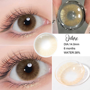 Queen Ochre Coloured Contacts | 6 Months