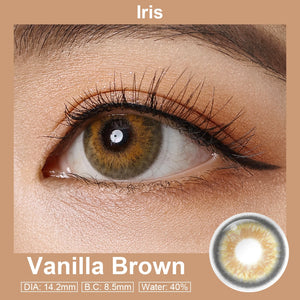 Iris Vanilla Brown Coloured Contacts