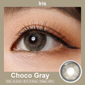 Iris Choco Gray Coloured Contacts