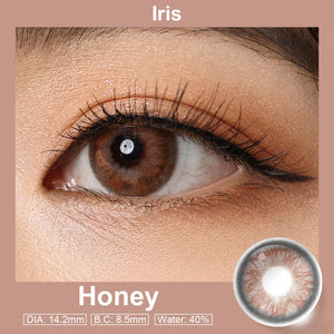 Iris Honey Coloured Contacts