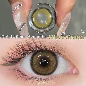Roze Olive Green Coloured Contacts | 6 Months