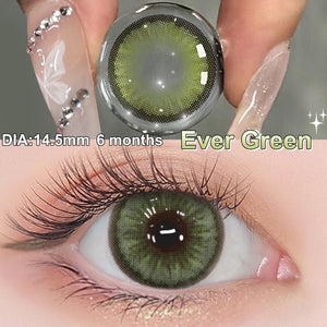 Diamond Ever Green Coloured Contacts | 6 Months