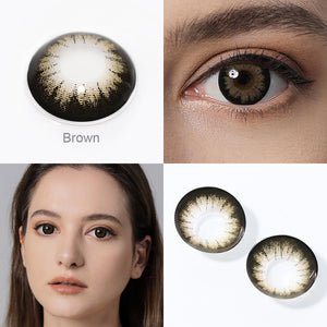 Supersize Brown Coloured Contacts | 6 Months