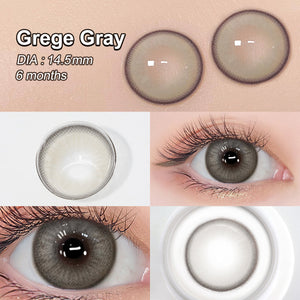 Luna Grege Gray Coloured Contacts | 6 Months