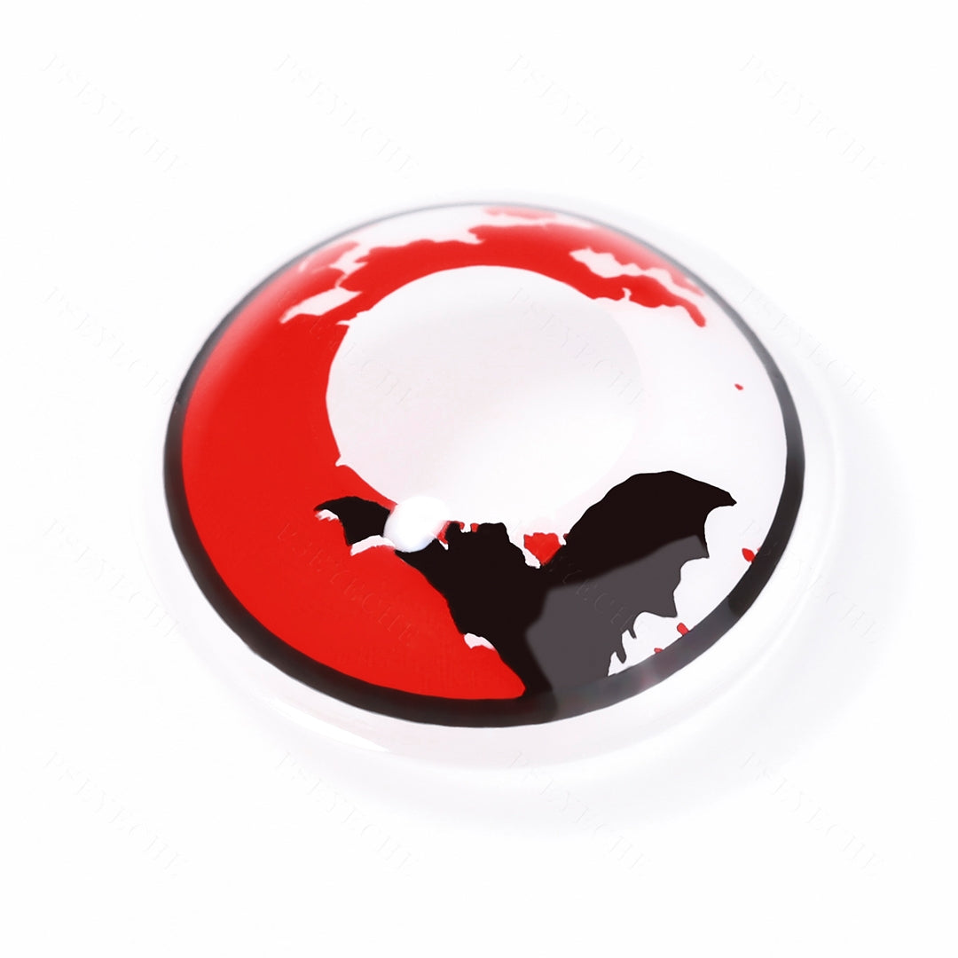 blood bat halloween contacts with real shot