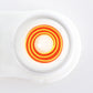 yellow red spiral halloween contacts with real shot