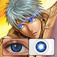 Glamor Blue Halloween Contacts