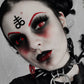 Red Mesh Halloween Contacts