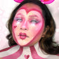 White Mesh Halloween Contacts