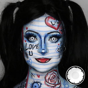 Angelic White Eye Contacts