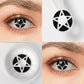 Black White Pentagram Contacts